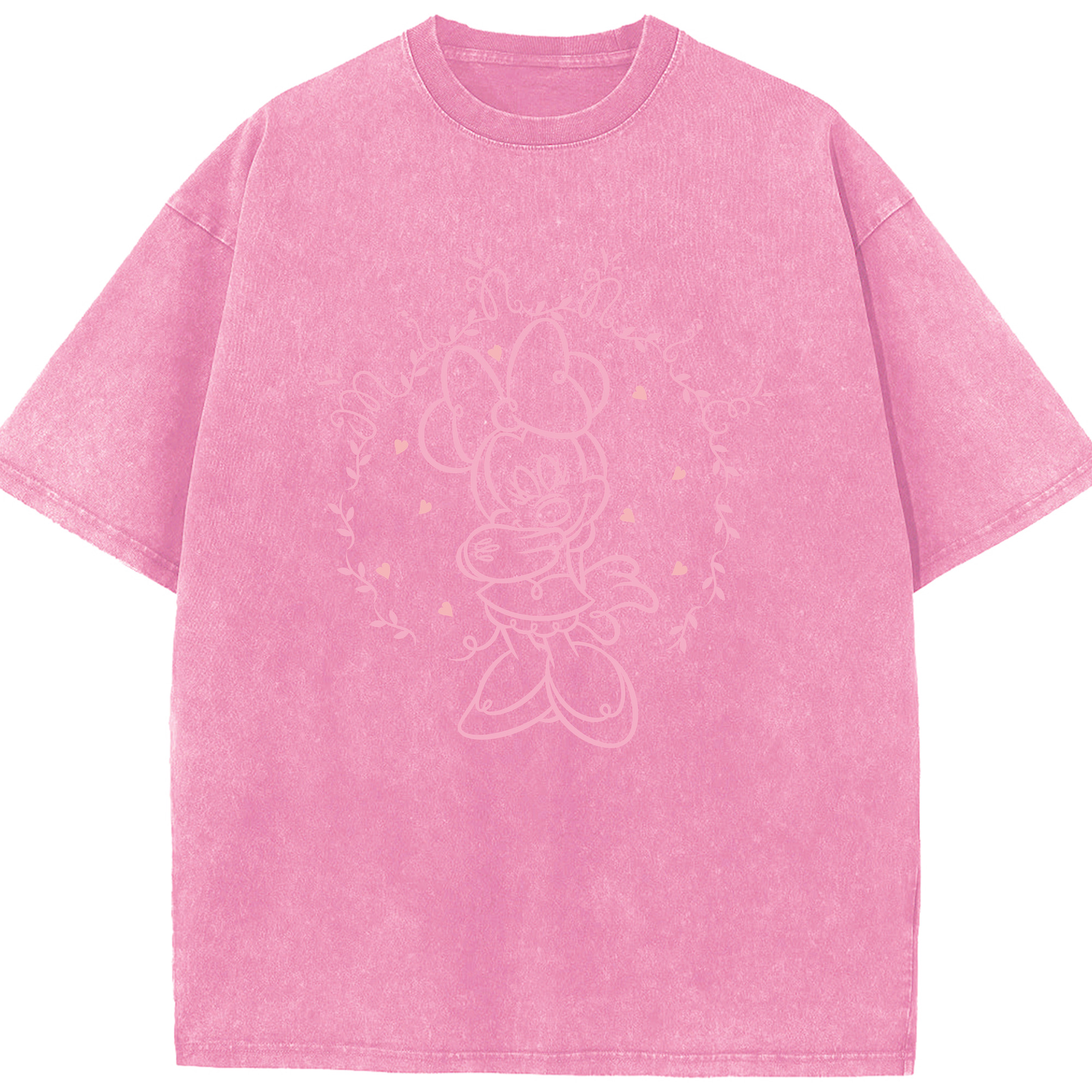（画像用） ミッキーマウス Mickey Mouse 綿100% ヴィンテージ風 半袖Tシャツ（フロントプリント）